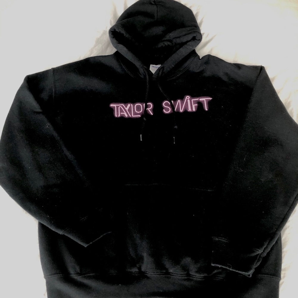 Taylor Swift black 1989 tour hoodie sweatshirt L
